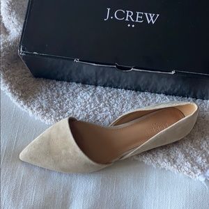 J. Crew Zoe Suede D’Orsay Flats